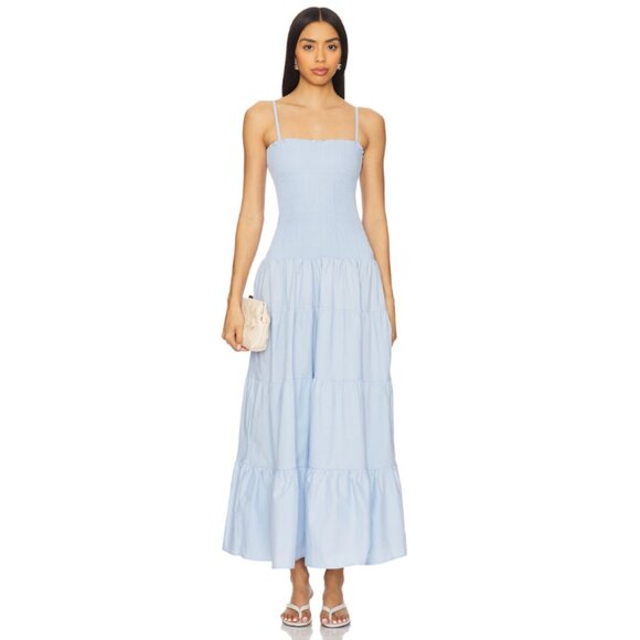PEIXOTO Clementine Maxi Dress in Cloud Blue (size small) - Picture 1 of 4